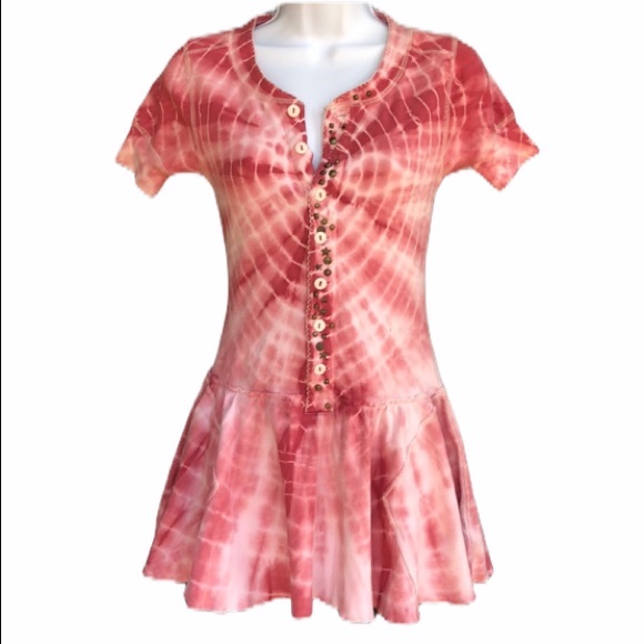 Free People Dresses & Skirts - We The Free Cotton Tie Dyed Dress